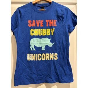 Save the Chubby Unicorns Women's T-shirt size Small